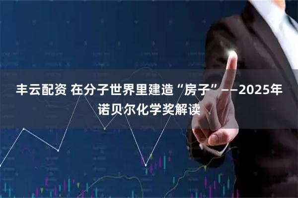 丰云配资 在分子世界里建造“房子”——2025年诺贝尔化学奖解读