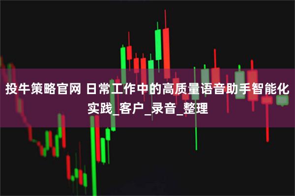 投牛策略官网 日常工作中的高质量语音助手智能化实践_客户_录音_整理