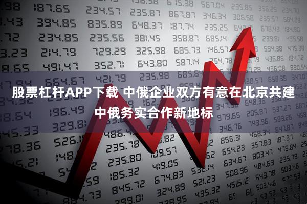 股票杠杆APP下载 中俄企业双方有意在北京共建中俄务实合作新地标